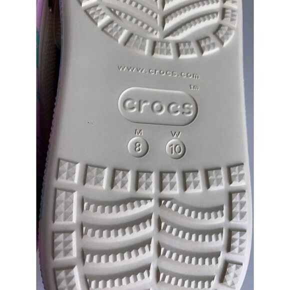 Crocs Classic Crush Spring Break Clog Women's Sz 10 Vanilla 208405-1FR NEW - Picture 13 of 13